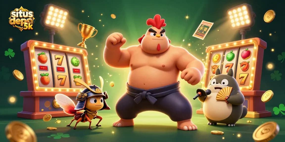 Experience the excitement of situs depo 5k with dynamic slot games featuring lucky symbols and vivid characters.