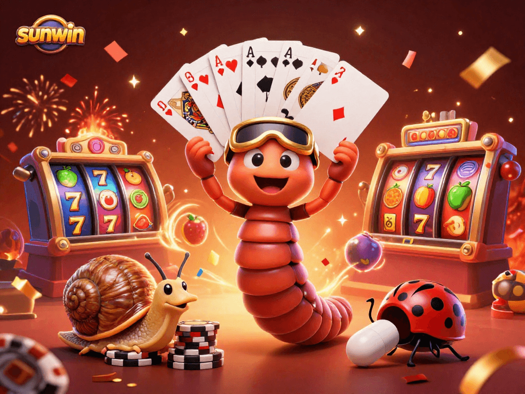 Engage with sunwin’s lively casino scene featuring a millipede dealer and high-roller snail.