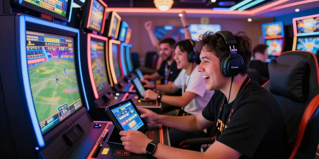 An engaging gaming experience at nhà cái tx88, with players enjoying a vibrant casino atmosphere.