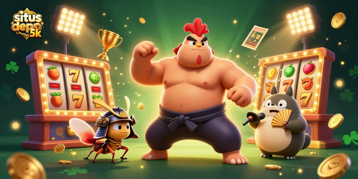 Experience the excitement of situs depo 5k with dynamic slot games featuring lucky symbols and vivid characters.